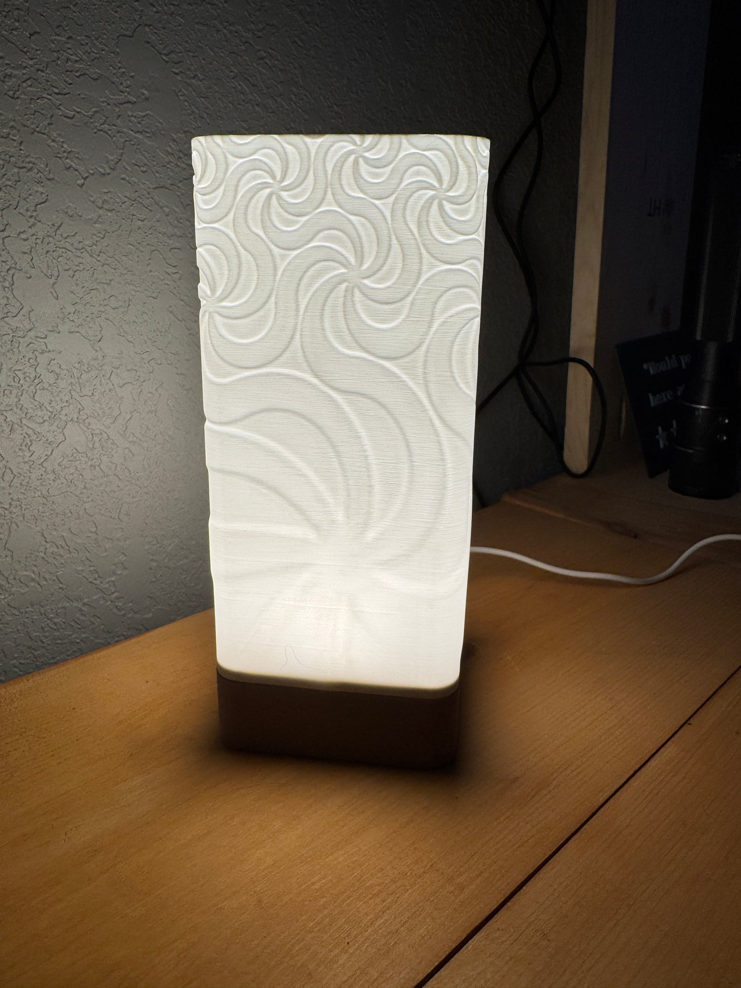 Custom made to order decorative nightstand lamp