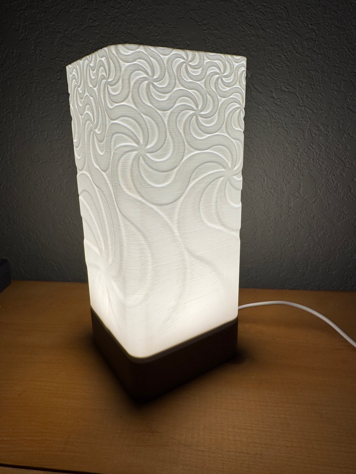 Custom made to order decorative nightstand lamp