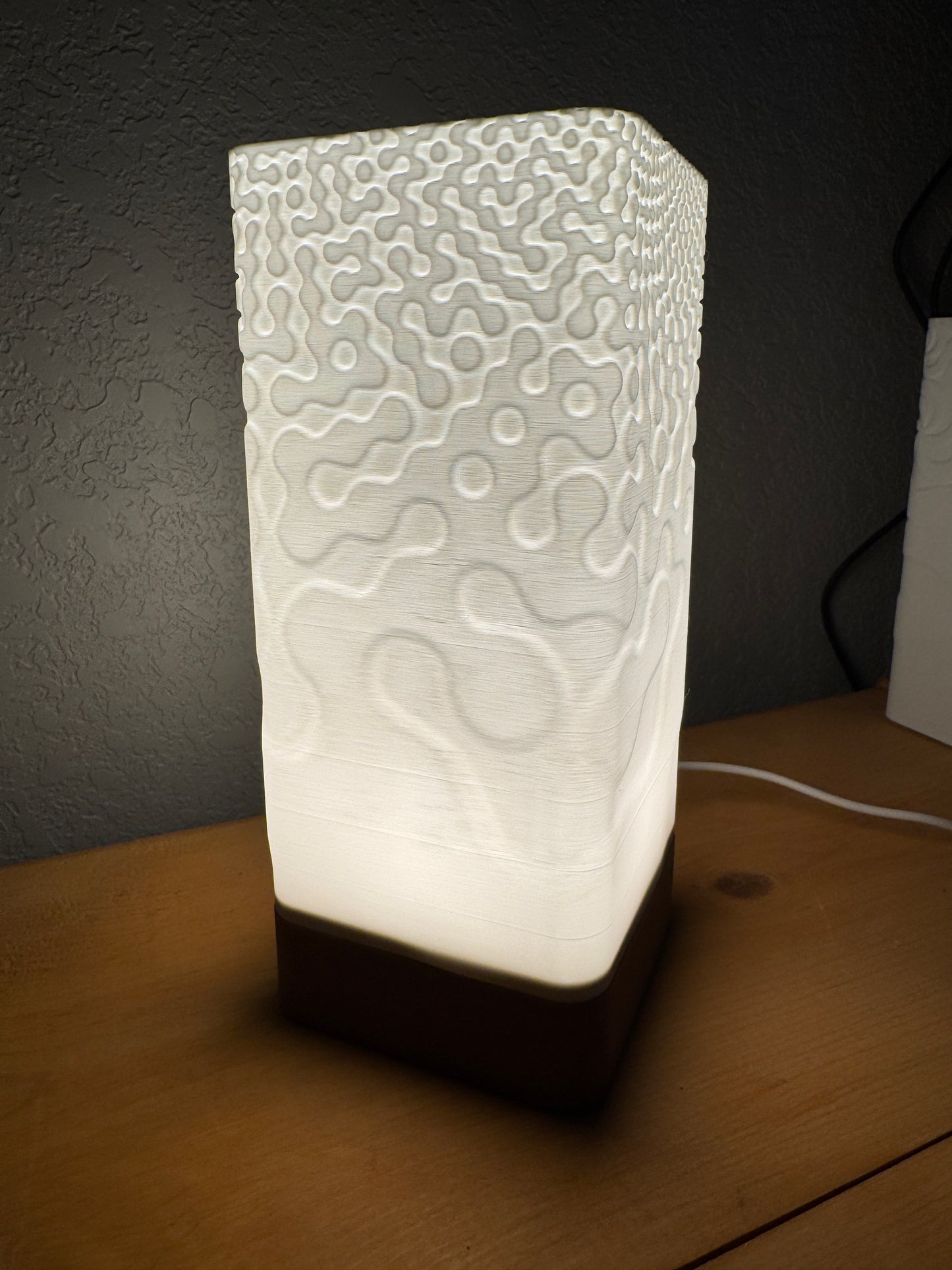 Custom made to order decorative nightstand lamp