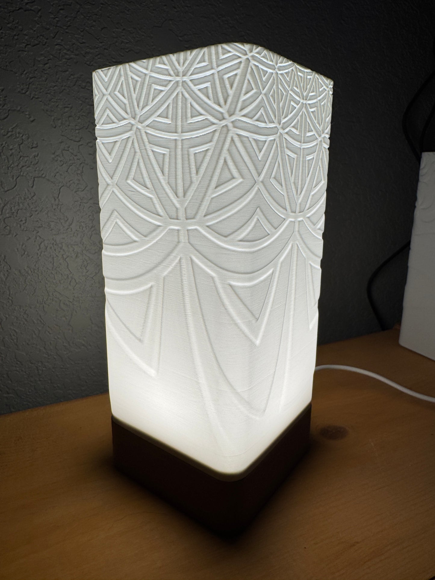 Custom made to order decorative nightstand lamp