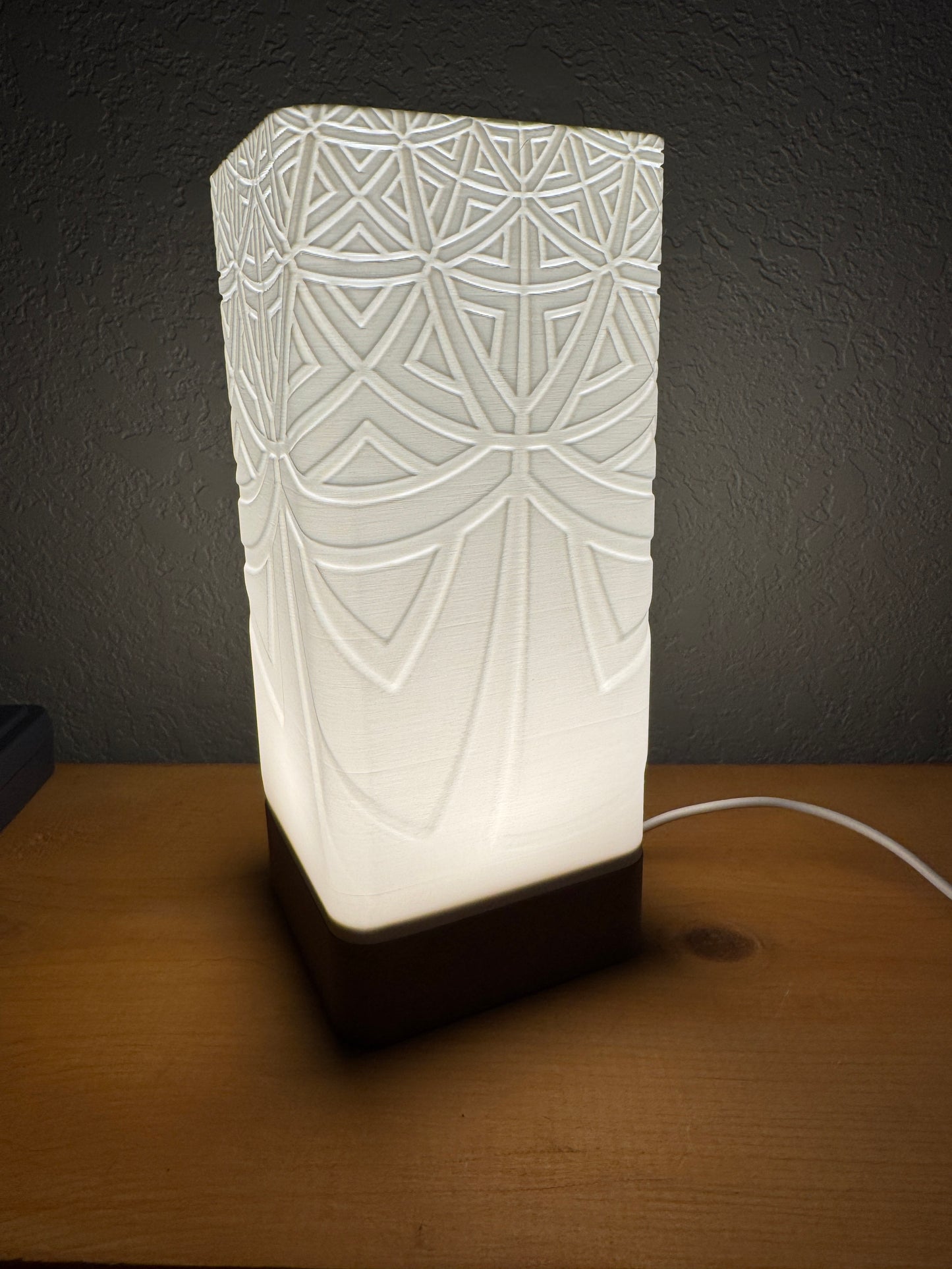 Custom made to order decorative nightstand lamp